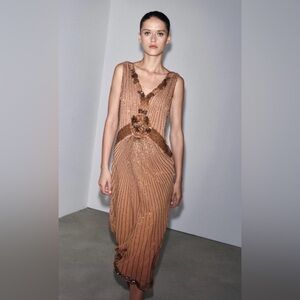 Zara Floral Beads and Sequin Dress